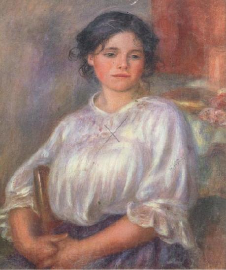 Pierre Renoir Seated Young Girl(Helene Bellon) Spain oil painting art